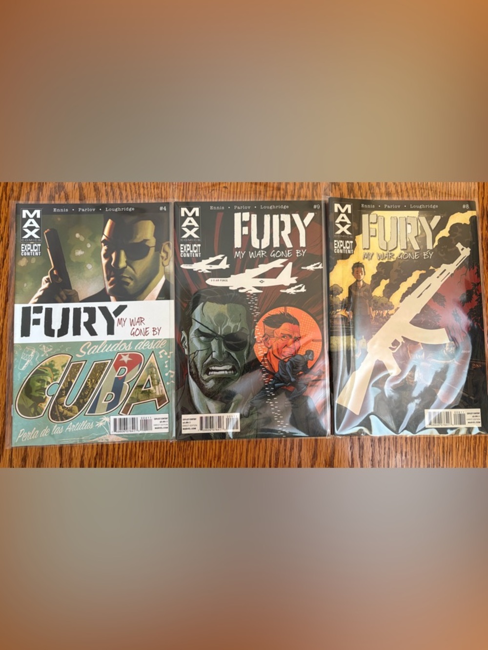 Fury: My War Gone By Comic Lot